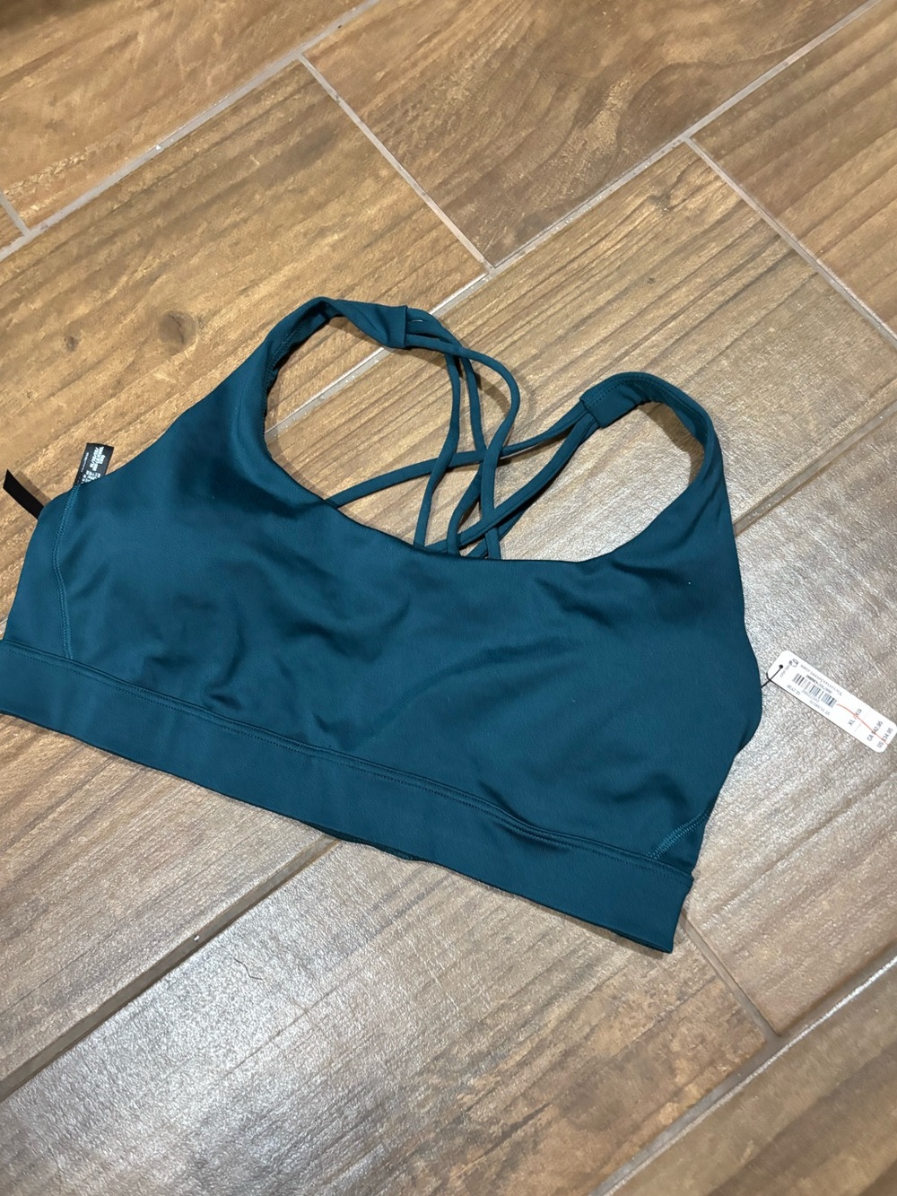 Victoria’s Secret Teal Strappy Back Sports Bra XL NWT